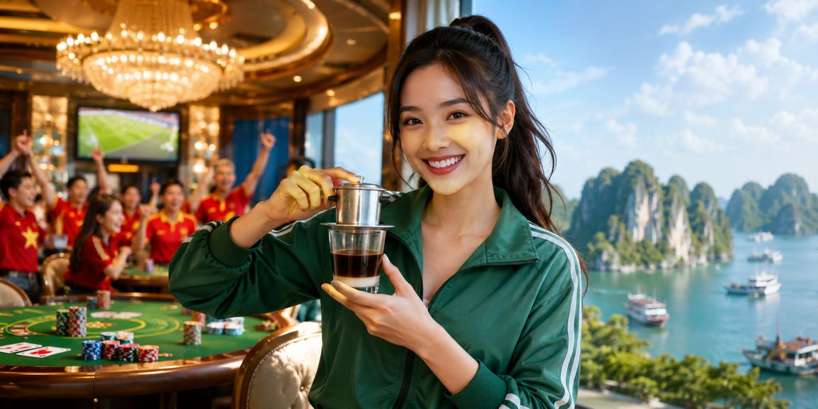 Người chơi game bài tại Hạ Long Bay