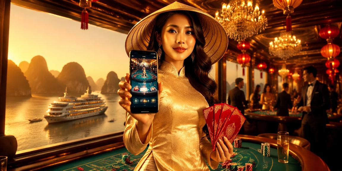Cảnh sắc casino Việt Nam đêm sáng rực